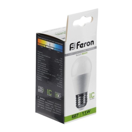 LED LED Feron (11W) 230V E27 4000K G45, LB-750-2
