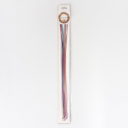 Hair threads, 96 cm, 6 pcs, color mix-4