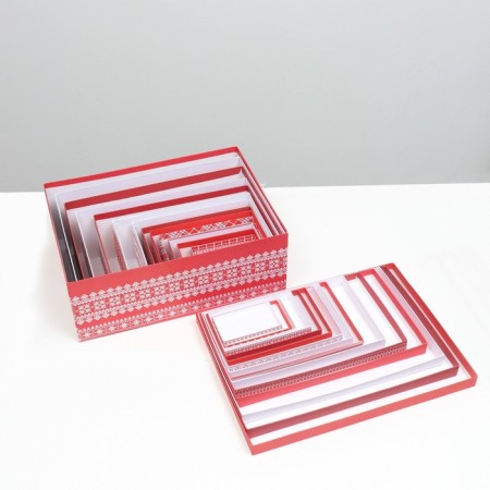 Set of gift boxes 15 in 1 Scandinavia, 46.6 x 35.2 x 17.5- 12 x 7 x 4 cm-4