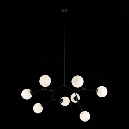 Suspended chandelier ST LUCE. SL1506.403.08. Chieti. 8x40 W, E14, 112x112 cm, black color-1