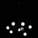 Suspended chandelier ST LUCE. SL1506.403.08. Chieti. 8x40 W, E14, 112x112 cm, black color