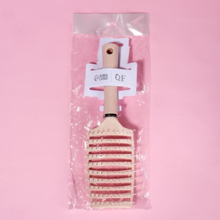 The comb is massage, wide, ventilated, 7.3 × 25.3 cm, mix color-8
