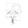 Kitchen mixer Rush Bianki Bi7650-23, two-wound, chrome