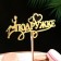 Topper wooden "girlfriend" Golden give beautifully 14.3x6.4 cm