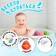 A set of swimming toys “Catch a duck”, 1 net on a suction cup, 3 ducks, color mix