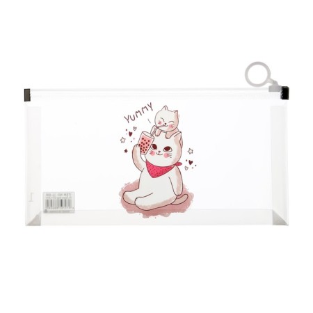 Lightning folder-convert format A6, 180MKR, with a drawing "Cat", mix-4