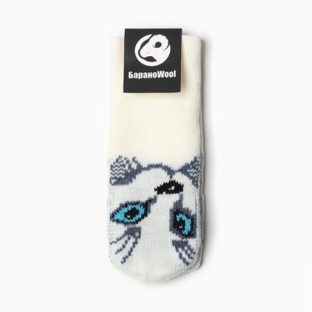Female mittens, white color, size 18-3
