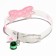 Collar "bow", 28 x 1 cm, Osh 18-24 cm, transparent/pink