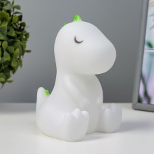 Night Dinosaurus LED from batteries white-green 12x10x14 cm