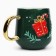 New Year! New Year's ceramic "gift" mug, 600 ml, green color