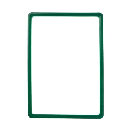 Frame made of impact -resistant plastic with rounded A4 angles, without tread, green color-7