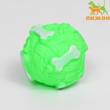 Toit of a “ball of bones” for dogs for dogs, 8 cm, green