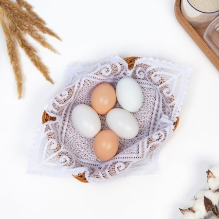 Kitchen napkin, 26x26 cm, white color, PE