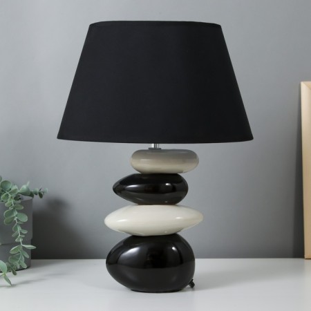 Table lamp 16874/1bk+wt e14 40W Black-white 29x22x38 cm Risalux