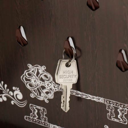 Key closed "Birch" 26.5x31.5 cm nut-3
