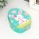 Casket Metal Egg "Bunny with an armful of painted eggs" 11.7x9.2x4.5 cm