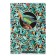 A4 notebook, 96 sheets in a cage, Floral Collection, cover Cover Cardboard, matte lamination, 3D foil, OFSET 65G/m2, MIX