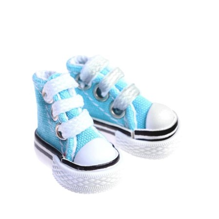 Puppet sneakers, sole length 3.8 cm, blue color