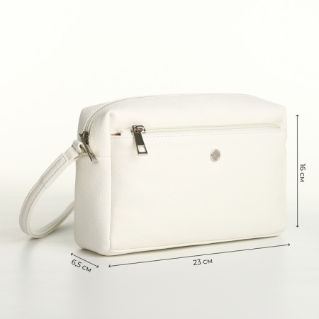 Women's bag with lightning, white color-3