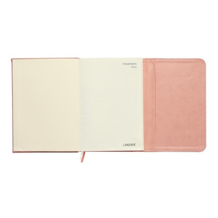 Leduced Diary A5, 160 sheets, Devente.irene, solid combined cover of artificial leather, cream block 70 g/m2, pink-4