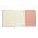 Leduced Diary A5, 160 sheets, Devente.irene, solid combined cover of artificial leather, cream block 70 g/m2, pink