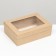 The box is folding, the lid is, with a window, craft, 24 x 17 x 8 cm