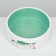 Ceramic Love and Cats bowl 300 ml 12.5 x 4.5 cm, mint