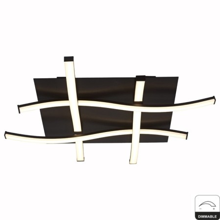 Ceiling chandelier Mantra Nur, LED, 2600LM, 2800K, 570x570x70 mm, brown color-3