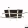Ceiling chandelier Mantra Nur, LED, 2600LM, 2800K, 570x570x70 mm, brown color