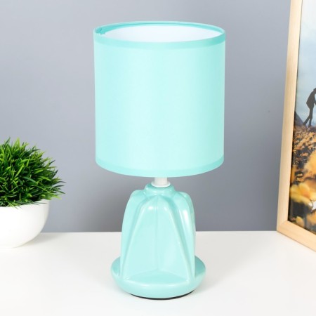 Laura table lamp E14 40W turquoise 13x13x2.5 cm Risalux