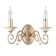 Bra Maytoni ARM337-02-R, 2HE14, 60W, 20x30x19 cm, cream color with gold