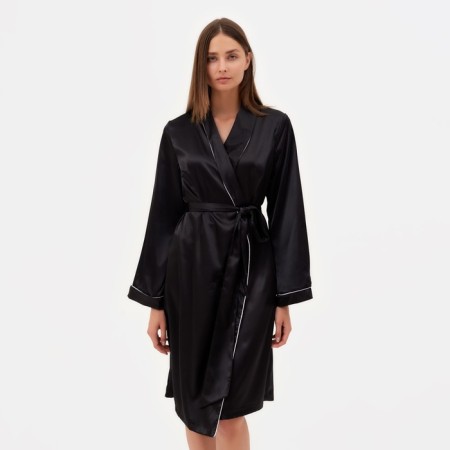 Women's robe minku: Light Touch Black color, river 44-4