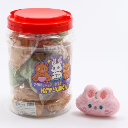 Soft toy in a bank, mix 6 cm-1