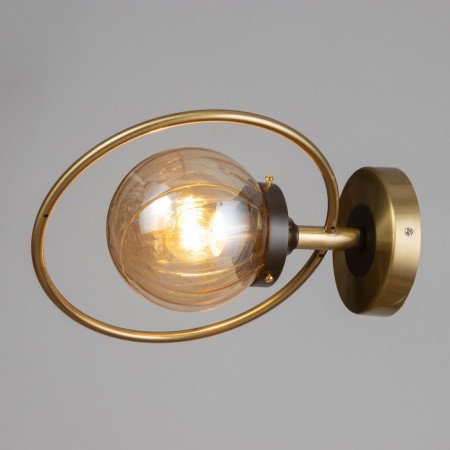 Bra "Sally" 1x60W E27 copper, black 26x13x33cm-1