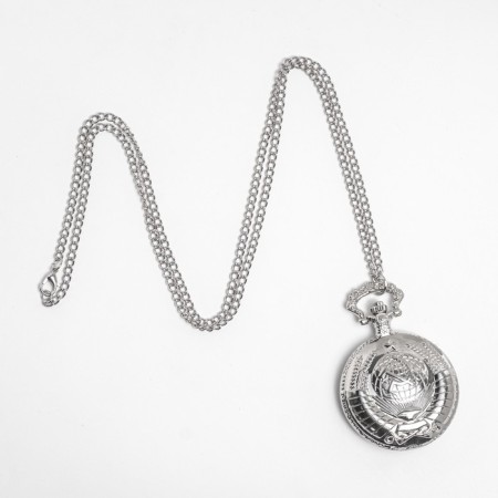 Pocket watches "USSR", quartz, chain L-40 cm, D-4.5 cm-3