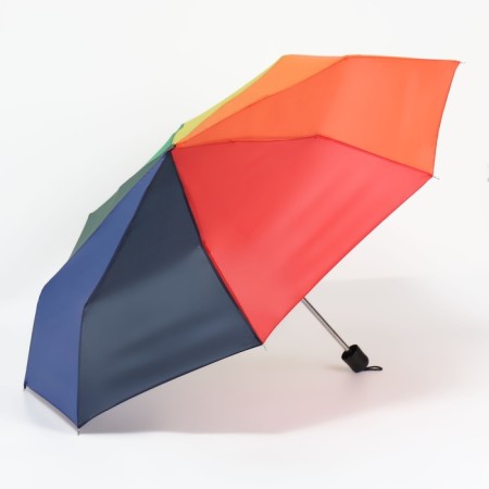 Mechanical “Rainbow” umbrella, 3 additions, 8 spokes, r = 48 cm, multi -colored-4