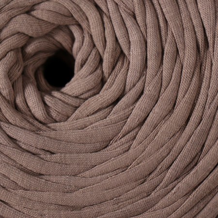 Knitted yarn secondary 90% cotton, 10% p/e, 100m/450 ± 50 g (coffee with milk) mix-3