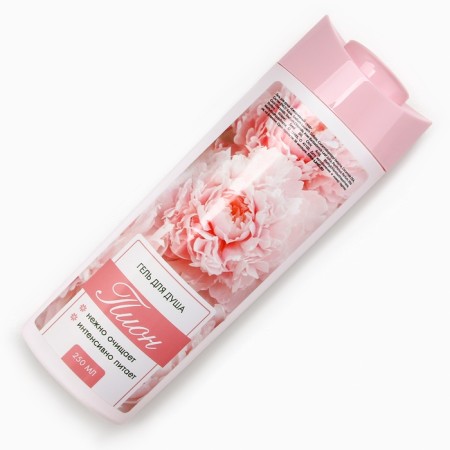 Gift set of cosmetics “Shine!”, Shower gel 250 ml and a body scrub 250 g, pure happiness-3