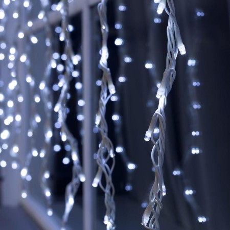 Girlynda "Waterfall" 2 × 1.5 m, IP44, UMS, white thread, 400 LED, white glow, 8 modes, 220 V-2