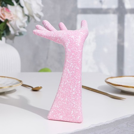 Top for the rings "hand", pink, 17x7.8x10.4 cm-1
