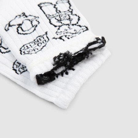 Men's socks minku "boy", white color, size 42-43 (29 cm)-1