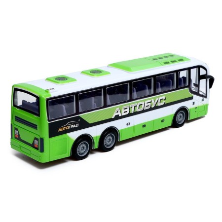 Radio -controlled bus "Intercity", a scale of 1:30, works from batteries, white color-2