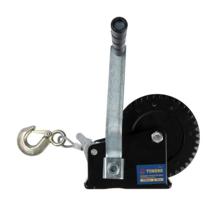 Winper manual drum traction tundra, 1000 kg, metal cable 10 meters-6