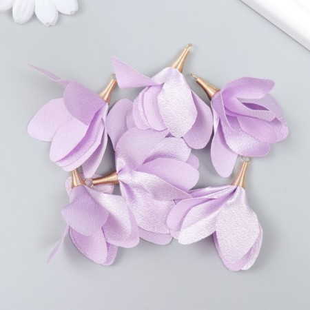 Decor for creativity Textile "Bun, Color of Wisteria" set 6 pcs 6 cm-2