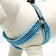 Super-furry harness with reflective firmware, size m, girth 32-63 cm, blue