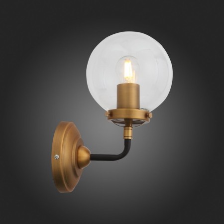 Sconces st. SL234.401.01. Varieta. 1x40 W, E27, 14x27 cm, black color, gold-7
