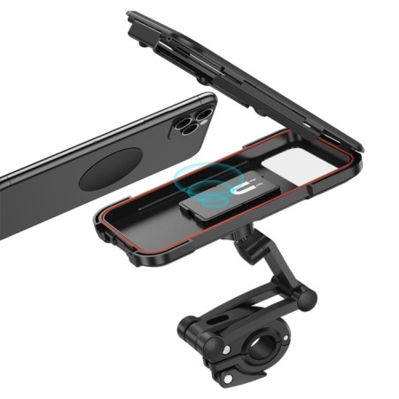 Holder for the bicycle Hoco CA101, waterproof, for 4.5-7 inches, black-4