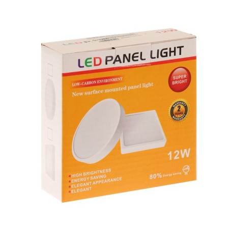 Patch LED lamp, 105x35 mm, 12 W, 1080 lm, 6500 K, quad.-6