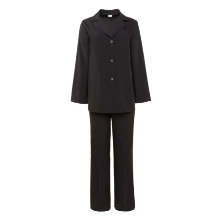Women's costume (jacket, trousers) minku: Green Trend Black color, size 44-5