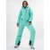 Ski jumpsuit female turquoise color, size 48